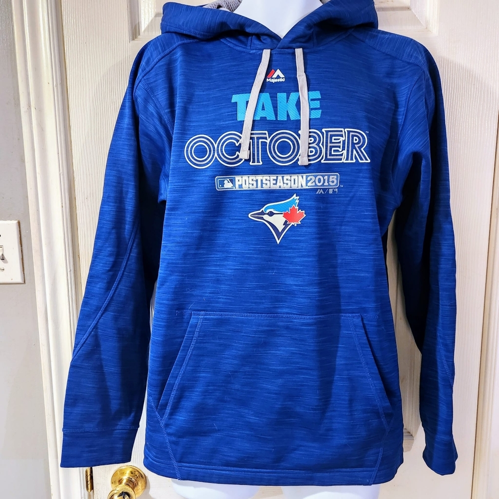 MENS BLUEJAYS HOODIE MAJESTIC